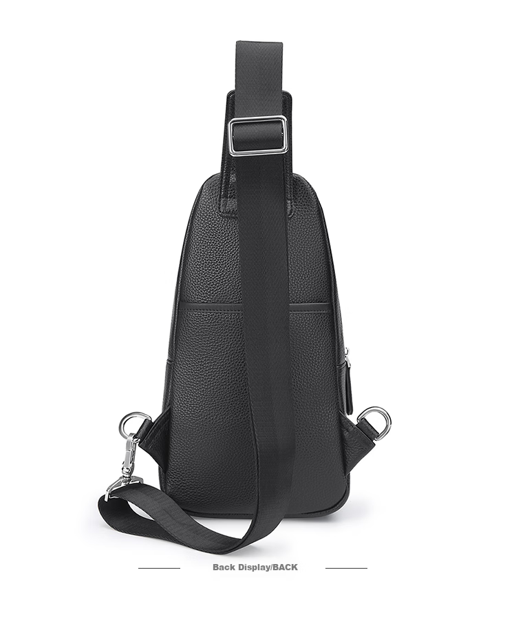 MEXICAN Men's Single-Shoulder Crossbody Top-Grain Leather Chest Bag, Commuter Handbag, Business Travel Lightweight Large-Capacity Birthday Gift 20