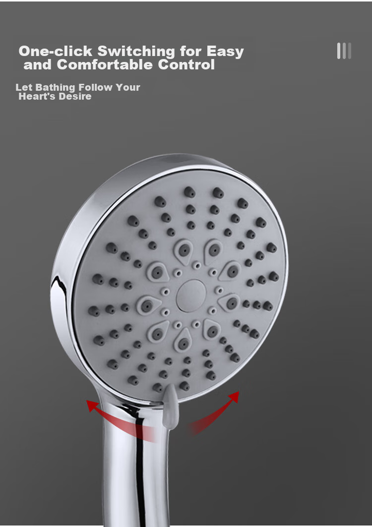 Larsd High-Pressure Shower Head Set, Handheld Shower Head for Bathing, Shower Head + Flexible Hose Two-Piece Set LD3572 4
