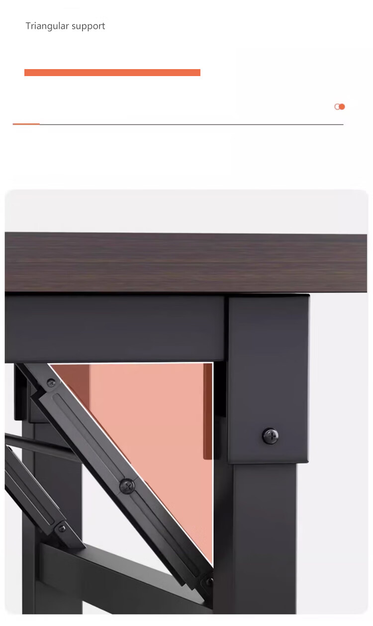 Huakaizhixing Folding Table, Computer Desk, Desktop Study Desk, Writing Desk, Dining Table, Long Table BGZ718 Single Layer 1.2 Meters 12