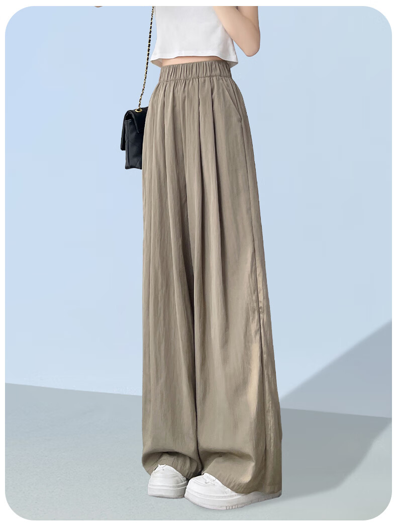 FitonTon Women's Pants, 2025 New Japanese-Style Lazy Yamamoto Pants, Loose-Fitting Slimming Wide-Leg Trousers, High-Waisted Draping Floor-Length Pants 19
