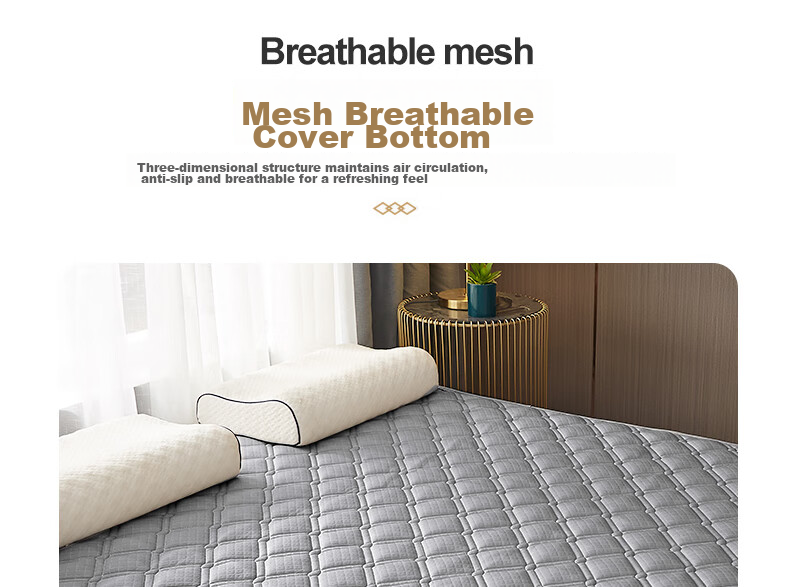 Nanjiren Latex Mattress, 1.5m X 2m Tatami Mat, Thickened 6cm High-Elastic Bed Pad, Foldable 7