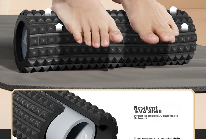 Li-Ning Foam Roller, Muscle Relaxation Massage Stick, Yoga Column Roller, Back And Leg Massager, Fascia Stick, Fitness Equipment 26