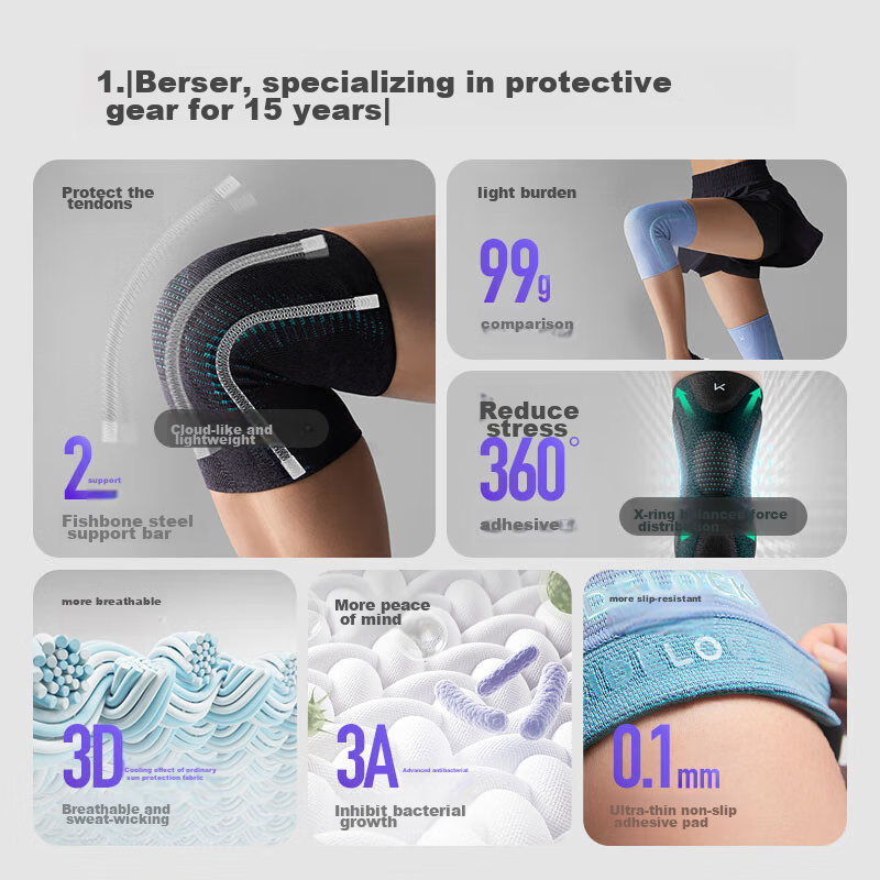 Keep Knee Brace for Sports, Meniscus Support, Running, Basketball, Badminton, Unisex Protective Gear for Knee Protection K-rox