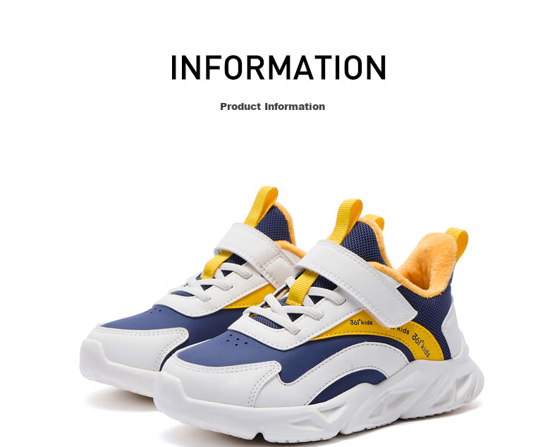 361° Children's Shoes, Kids' Sports Shoes, Winter Season, Boys And Girls, Small Children, Leather Soft Elastic School Running Shoes, Black 27.5 46