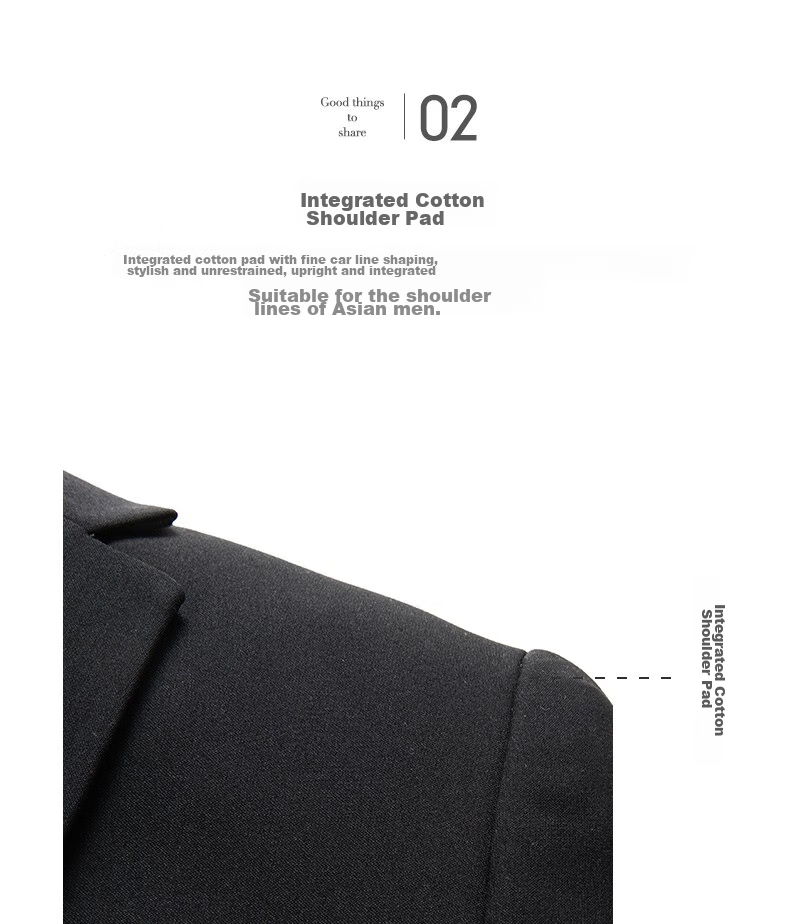 SHANSHAN Men's Suit Jacket for Spring And Autumn, Solid Color Two-Button Wrinkle-Resistant Professional Formal Wear Business Casual Blazer 24