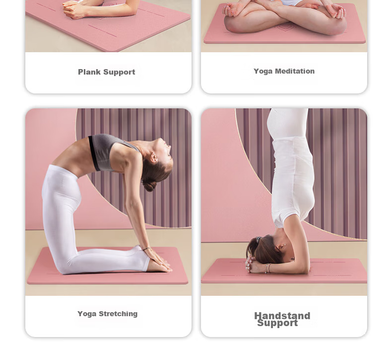 361° Yoga Mat TPE Plank Mat Elbow and Knee Protection Mat Meditation Soundproof Shock Absorption Cushion Home Small Kneeling Pad 19