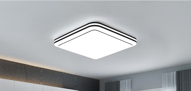 NVC LED Ceiling Light, Stylish Lighting Fixture, Double-Layer Illumination Lamp, Study And Bedroom Lighting, Round Lamp, 24W, Three-Color Options, Installation Included 12