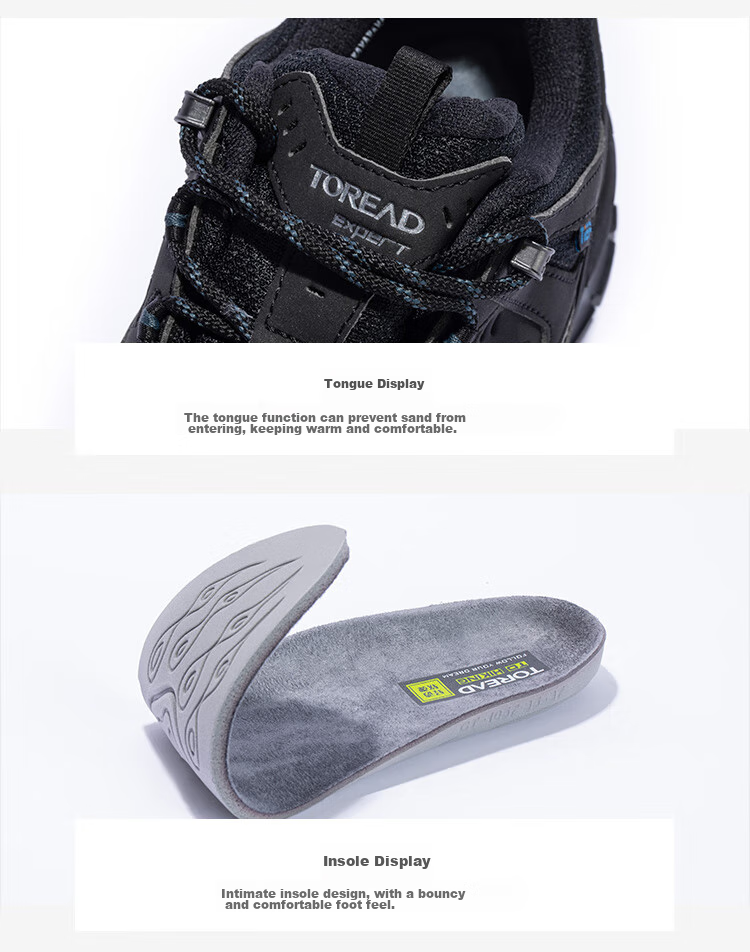 TOREAD Waterproof Hiking Shoes, Autumn/winter Couple Non-Slip Warm Mountaineering Boots, Outdoor Trail Running Shoes TFAACN91965 17