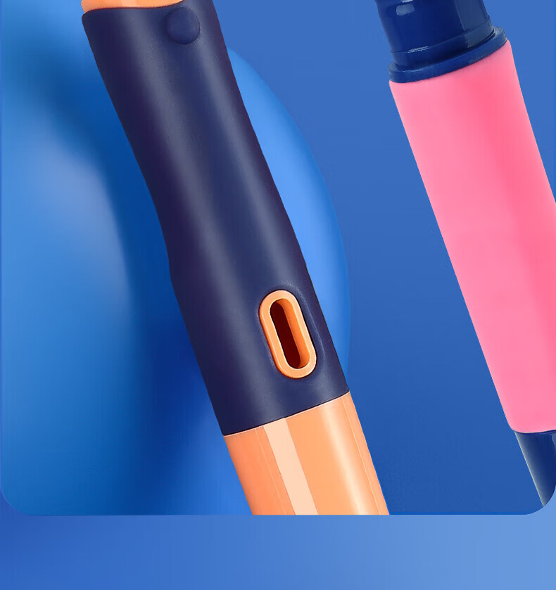 M&G Refillable Fountain Pen with Erasable Crystal Blue Ink, F Nib Fountain Pen Set (1 Pen with 6 Refills), Random Pen Barrel Color HAFP0758B2, 1 Set 4