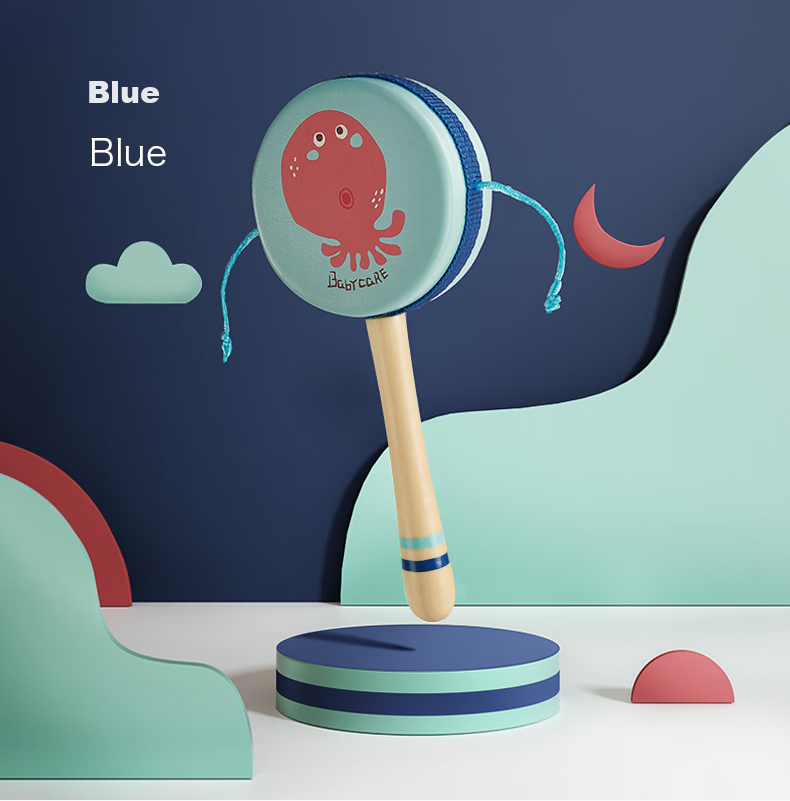 Babycare Baby Rattle, Newborn Silicone Rattle Toy, 0-1 Year Old Infant Toy - Luola Red 5