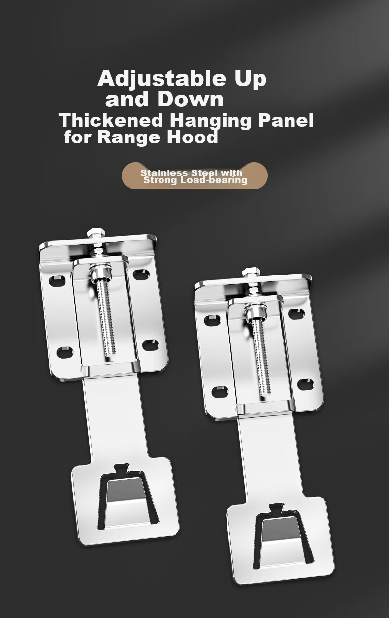 Beishi Range Hood Lifting Hook, Adjustable Hanging Bracket, Lifting Plate, Universal Extendable Support Bracket for Range Hoods [Standard Model], Spray-Painted Thickened Rust-Resistant Range Hood 2