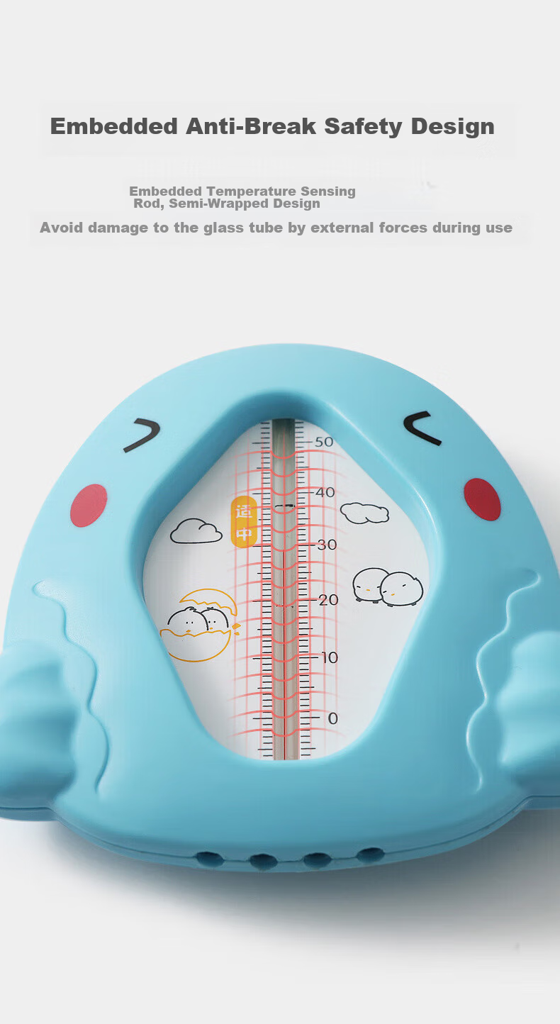 Ouliwen Water Thermometer for Baby Home Use, Bath Temperature Measurement, Fish Tank Indoor Outdoor Baby Newborn Bathtub High Precision Water Thermometer Polar Bear Carlo Pink 3C Digital Full Network Low Price 4