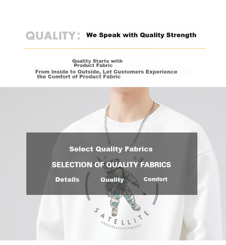 Jeanswest Sweatshirt, Men's Round Neck, Trendy Brand, 2026 Autumn Top, Fashionable Loose Pullover, Men's Jacket, Black, XL 3