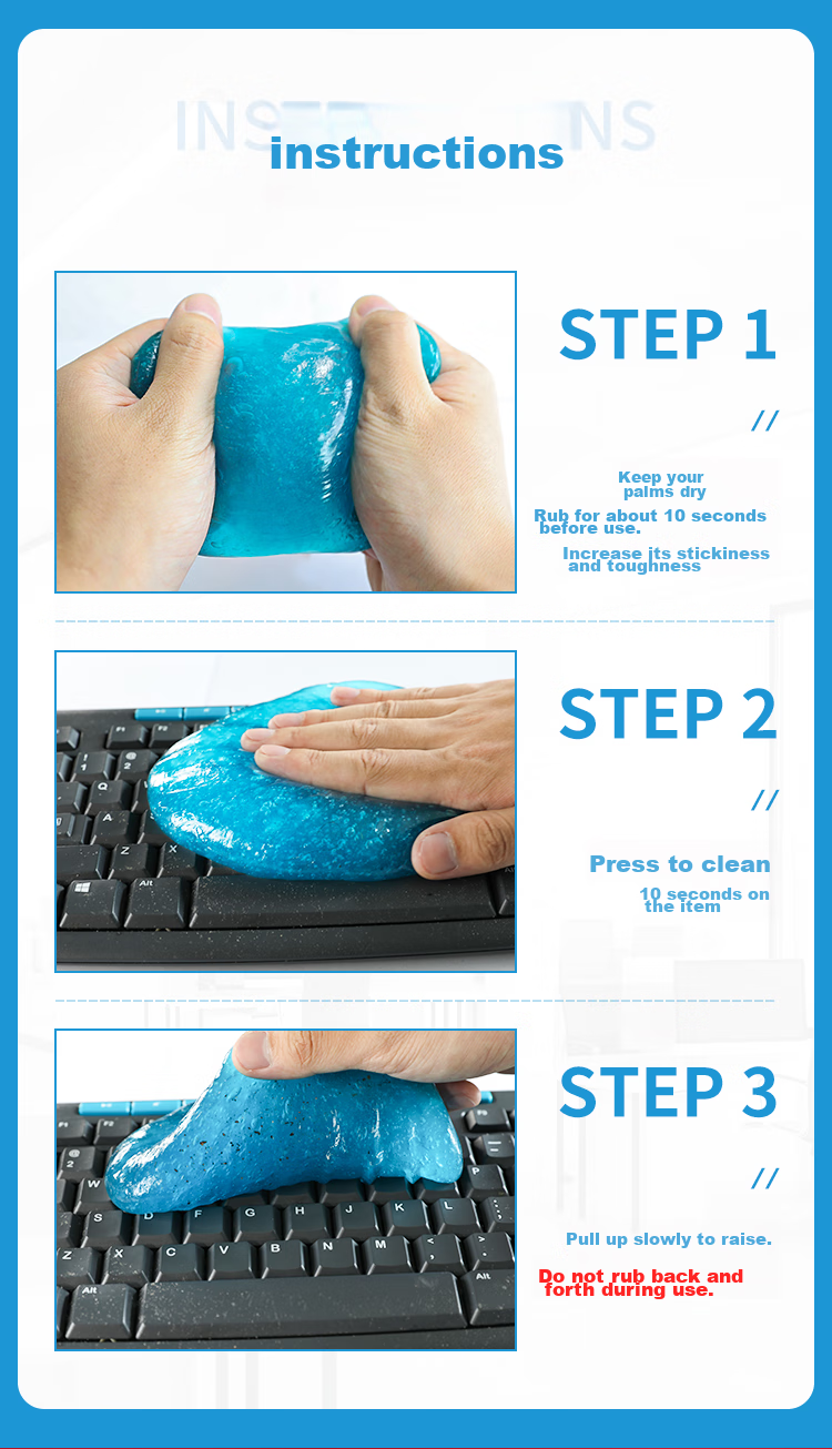 HAILE Keyboard Cleaning Putty, Soft Gel, Laptop Gap Dust Removal, Car Air Vent Cleaner, Rescuer Xiaoxin, Non-Stick, Extra-Large Jar, 200g AU-1 1