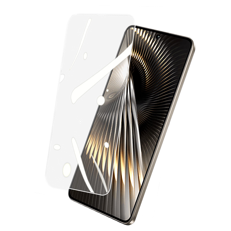 Smorss [2-Pack] Tempered Glass Screen Protector for Redmi Turbo 3, HD Clear Full Coverage Anti-Drop Wear-Resistant Low Fingerprint Phone Protective Film