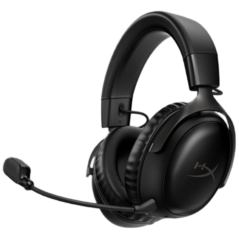 HYPERX Cloud III Wireless Black Gaming Headset with Microphone, Over-Ear Design for FPS And PUBG, Compatible with Delta Actio