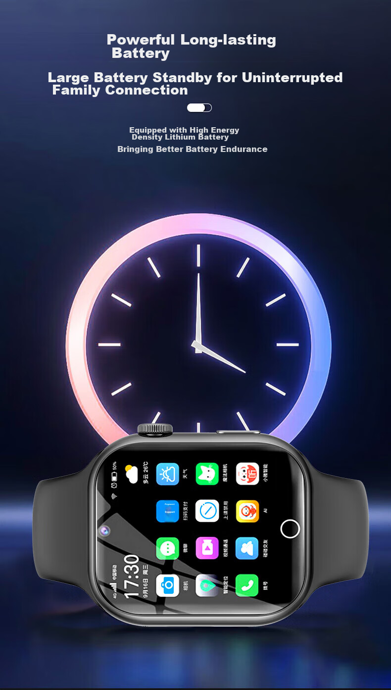 Ozing [No Game Long Standby] Children's Smart Watch Phone 4G Full Network Student Youth Middle And High School Precise Positioning Sports-Grade Waterproof Video Smart Watch 7