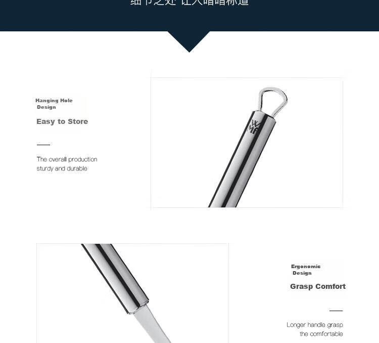 WMF German Futenbao Stainless Steel Wok Spatula, Suitable for Frying Pans And Skillets, Kitchen Essential 8