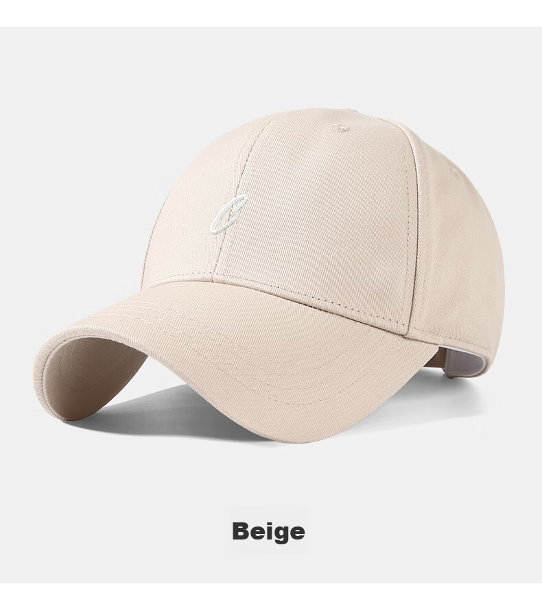 CACUSS Baseball Cap for Women, All-Season Hard Top, Face-Slimming, Korean Style, Versatile Visor Cap, Sports Sun Protection Hat, Beige 10