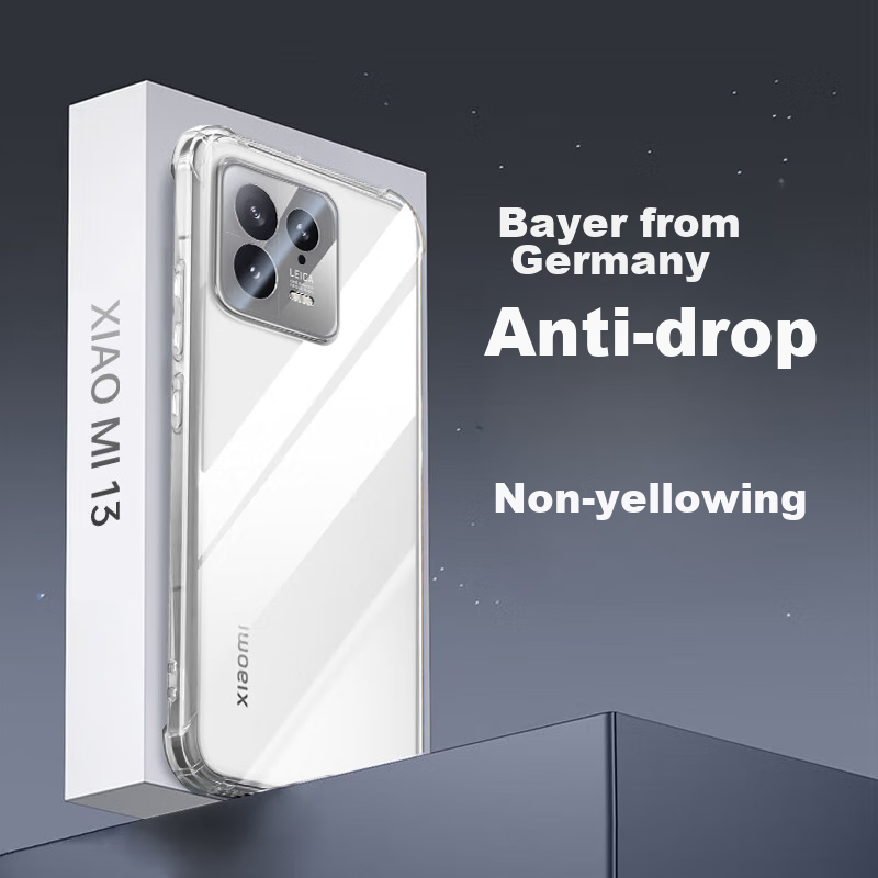 Чехол для Xiaomi 13, противоударный, прозрачный, TPU, от Bayer Germany