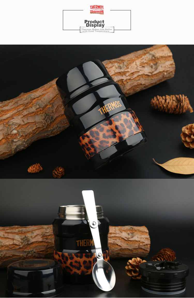 THERMOS , THERMOS Vacuum Insulated Food Jar, 316 Stainless Steel, 520ml Capacity, Thermal Lunch Box, TCLD-520S RD 5