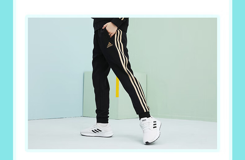 Adidas Children's Pants, Autumn Outdoor Casual Sports Trousers, Windproof Joggers, Red/white, Size 116 11