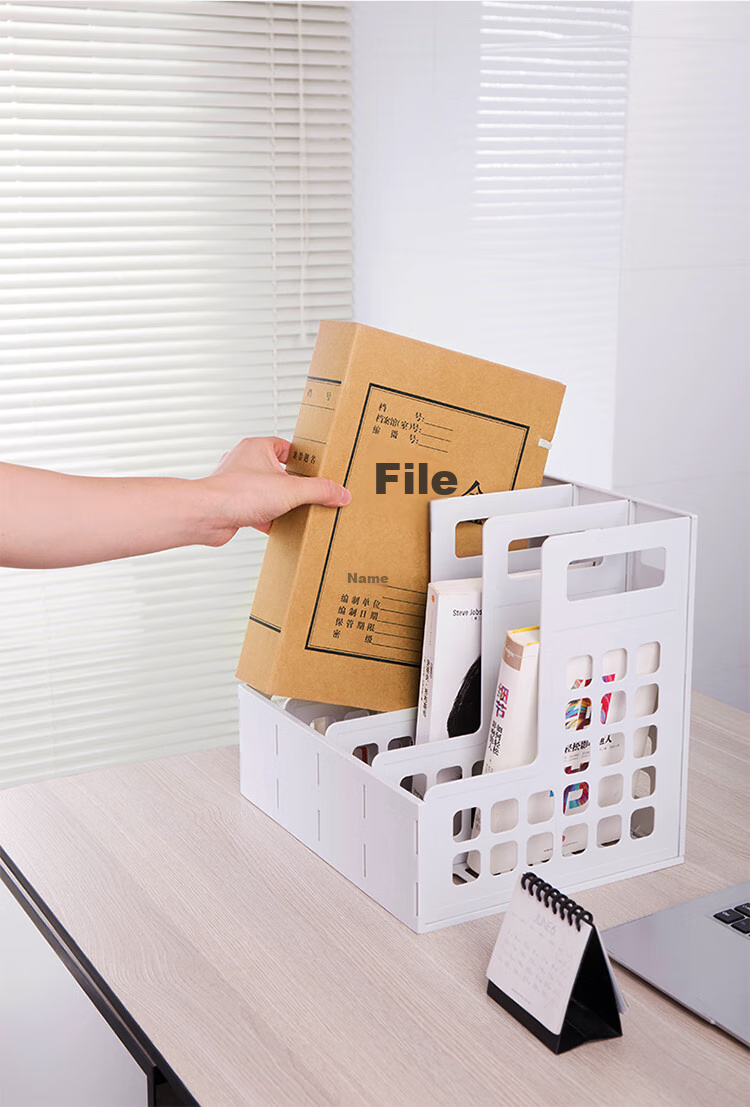 Deli 10 Pieces 50mm Mixed Pulp 250g Kraft Paper File Boxes, Document Boxes, Voucher And Exam Storage, Accounting Supplies, 27045 8