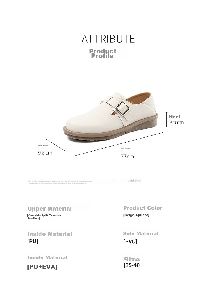 ZHR Women's Versatile Comfortable Soft-Soled Birkenstock-Style Shoes, Genuine Leather Simple Two-Way Wearable Women's Shoes, BT69, Beige, Size 35 7
