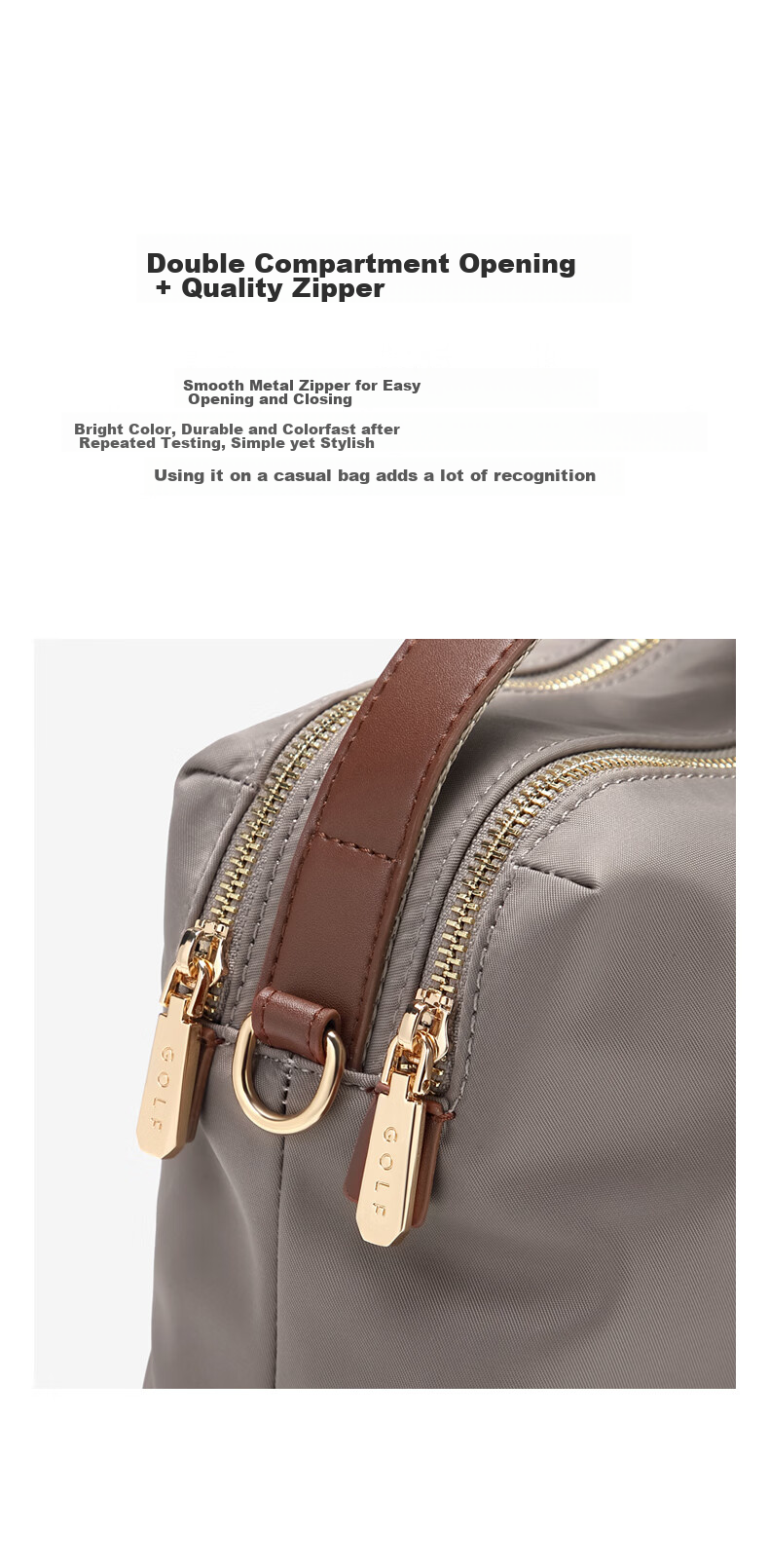 GOLF Crossbody Bag for Women, Fashionable Handbag, Shoulder Bag with Large Capacity, Versatile Phone Bag, Small Accessory Bag, Birthday Gift 13