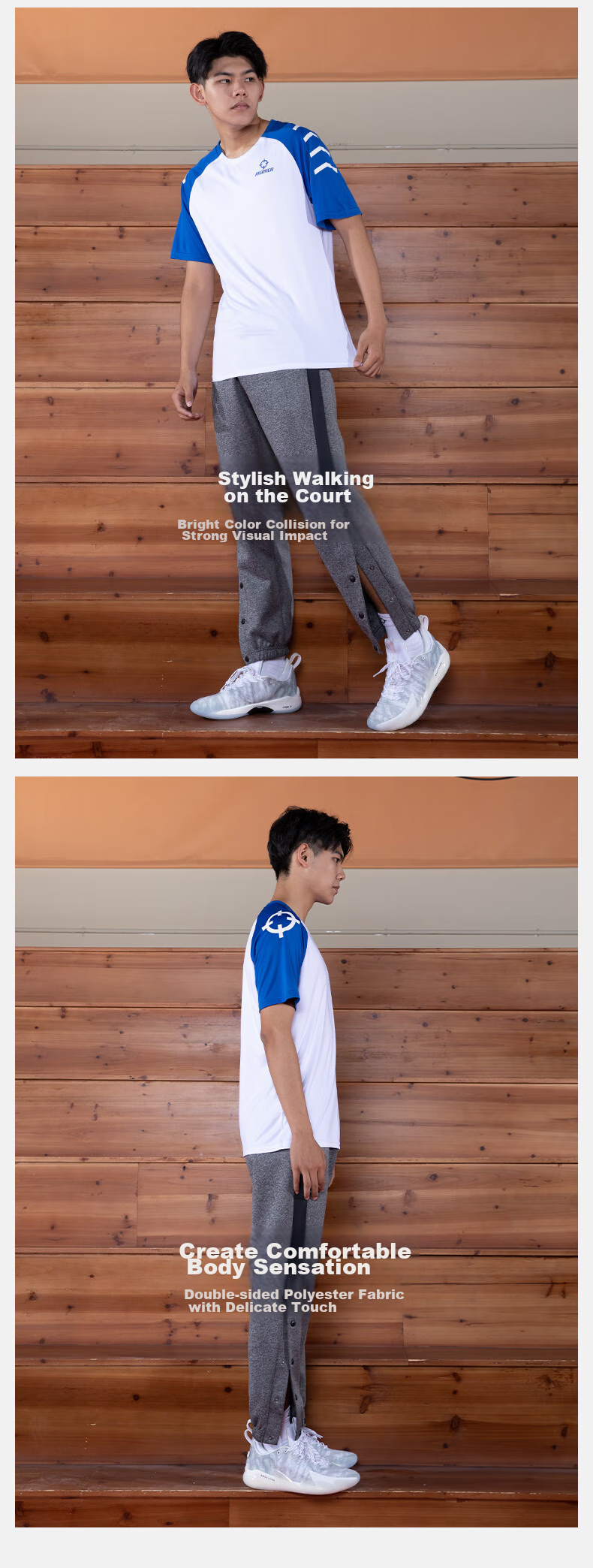 RIGORER Short-Sleeve T-Shirt, Summer Comfortable Casual Simple Sportswear, Sweat-Absorbing Breathable Running Top 2