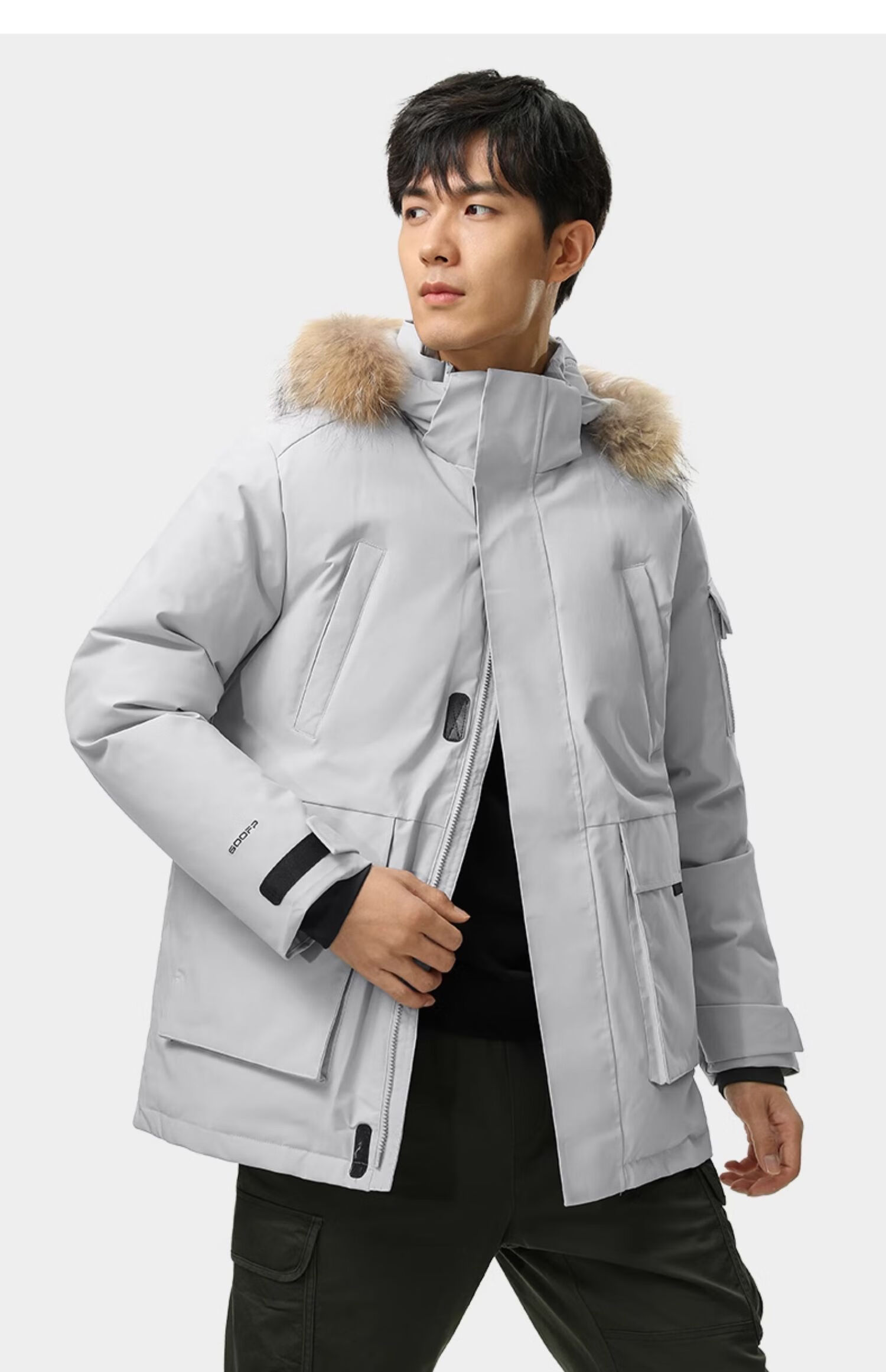 CAMEL [Wang Junkai's Choice] Outdoor down Jacket for Men And Women, Mid-Length Style, 700 Fill Power, Water-Repellent, Thickened, Cold-Resistant Coat 39
