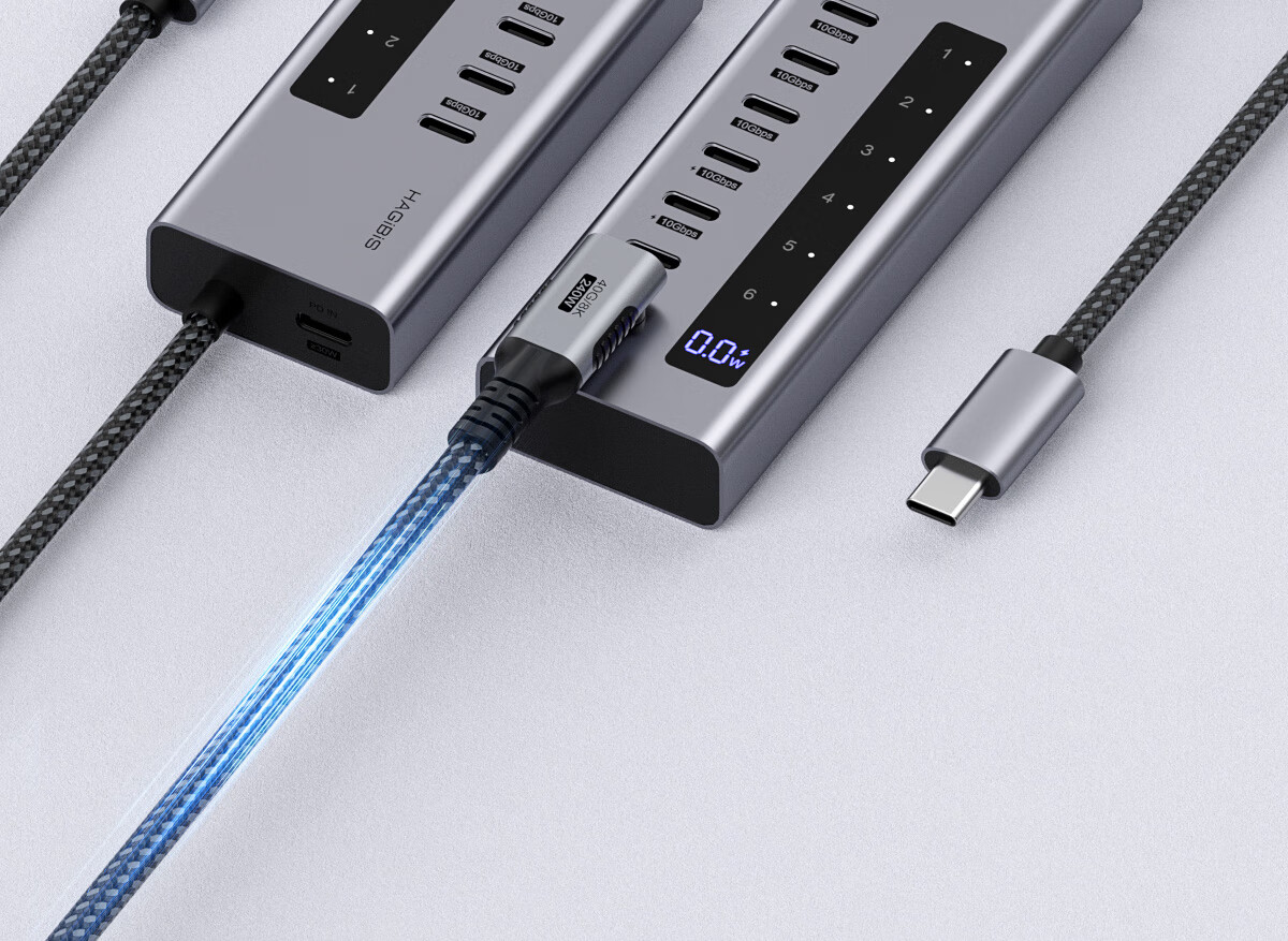 Hagibis All-C Port Expansion Dock, Type-C Hub, USB Splitter, HUB Converter, PD Fast Charging, Independent Power Supply Adapter, Suitable for Apple Computers And Mac Laptops 3