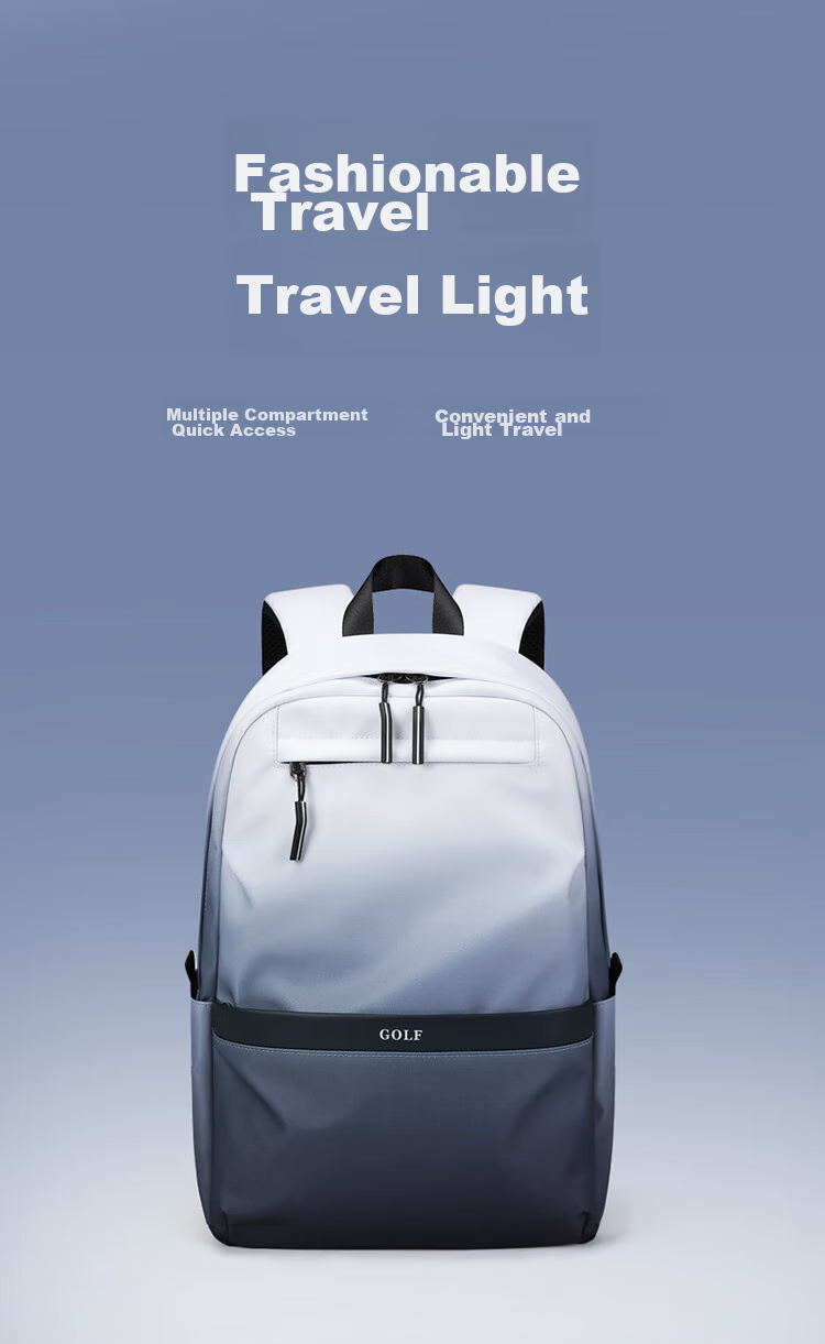 GOLF Backpack for Men And Women, Casual Laptop Backpack for Students, Gradient Commuter Outdoor Travel Backpack, Ink Wash Color 4