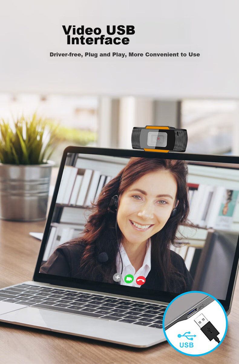 GESOBYTE C205 Computer Webcam, 720P HD Microphone, Video Calls, Conferences, Postgraduate Entrance Exams, Interviews, Online Classes, Desktop All-In Live Streaming, Home Teaching, USB External Connectio 6