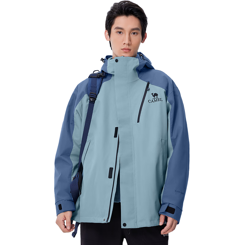 CAMEL [Wang Junkai's Style - Wangzhe Kaijia Evo] Outdoor Jacket Three-In Heavy Rain Protection Mountaineering Suit 0780