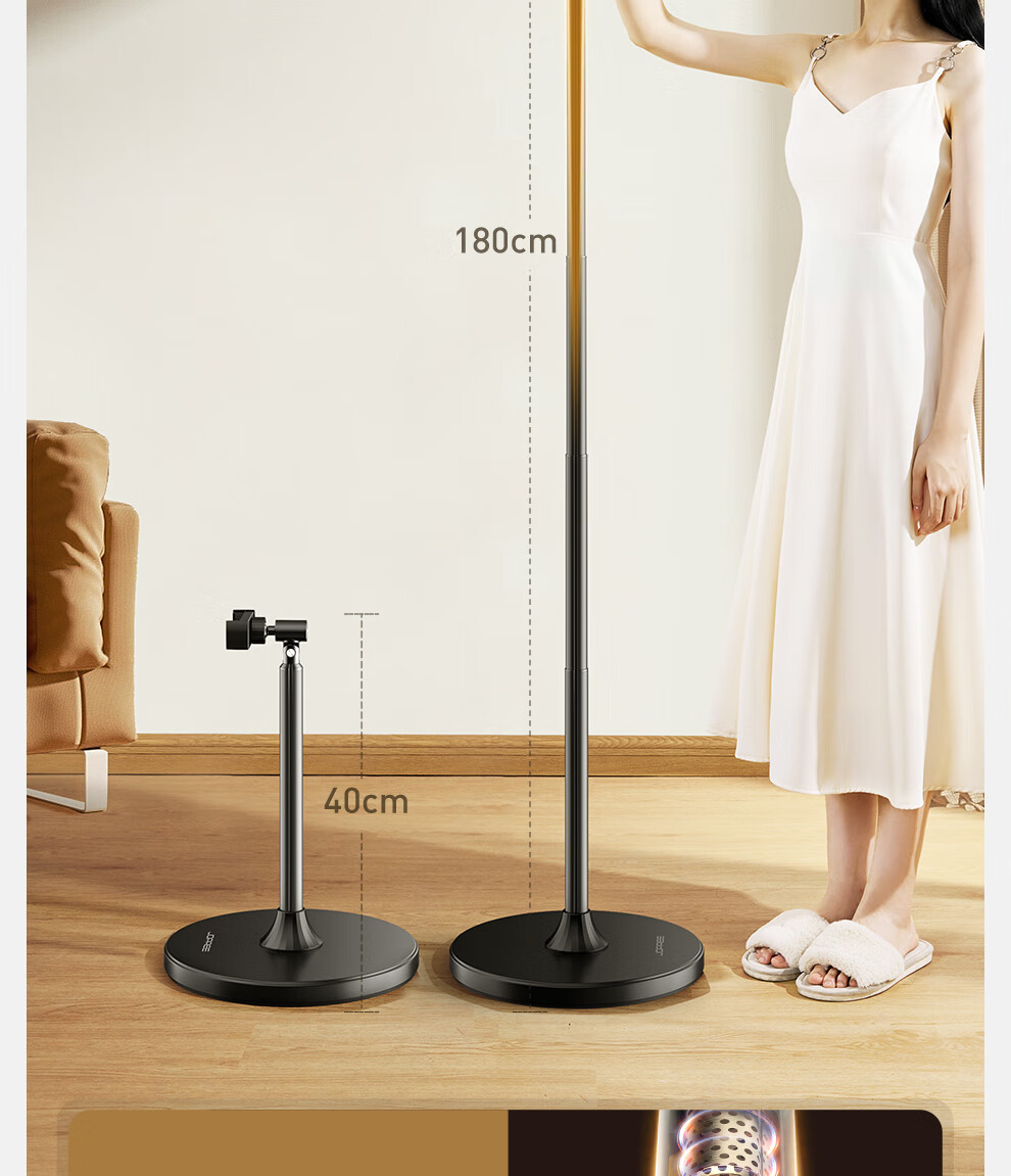 Xiaotian (JOPREE) Phone Stand, Floor-Standing Live Streaming Stand, Adjustable Desktop Shooting Stand, Multi-Functional 360° Rotating Overhead Shooting Stand for Watching Shows And Recording Videos, Outdoor Support Frame 7