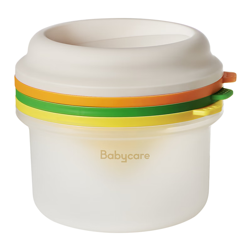 Babycare Baby Food Grinder Bowl, Baby Feeding Tool, Infant Food Bowl Grinder Stick, Children's Tableware Set, Bate Yellow