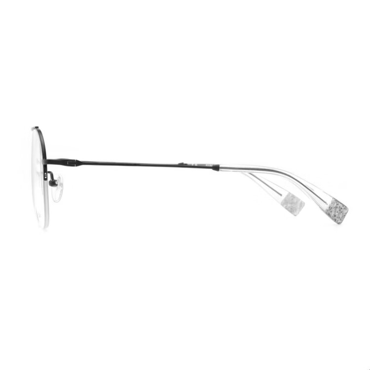 FURLA Semi-Rimless VFU372J510531 Women's Everyday Commute Optical Glasses, Matte Black, Windproof, Sun-Protective, Stylish 1