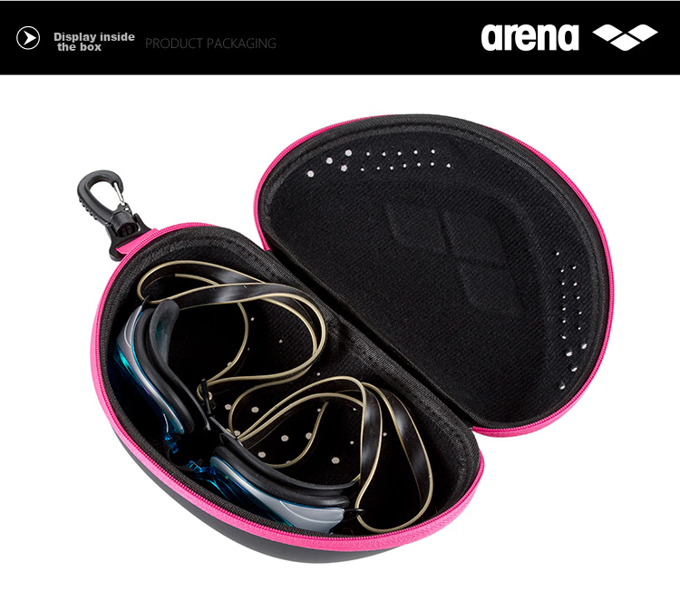Arena Portable Large Capacity Durable Stylish Minimalist Professional Swim Goggle Case 4