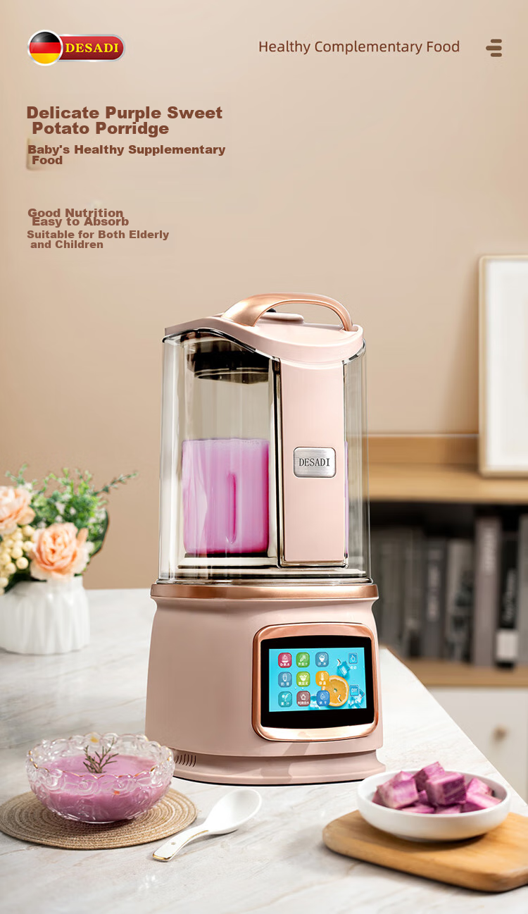 DESADI German Low-Noise Blender, Fully Automatic No-Cooking 2026 New Model, Whole Grains Filter-Free, for 3-4 People, Home Use, Self-Cleaning, Heating, Food Processor, Juicer, Soy Milk Maker 12