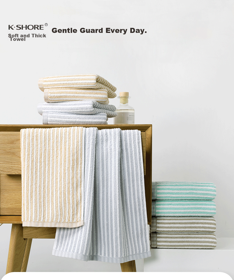 KING SHORE Towel, 100% Pure Cotton Face Towel, Absorbent Sports Face Cloth, Class A Towel, Bulk Pack of 8 Pieces 1