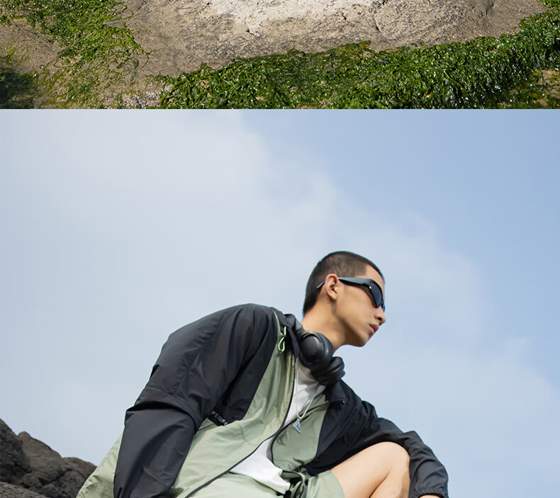 PEAK Taiji Kunpeng Slippers, Summer Thick-Soled Heightening Non-Slip Sandals, Squishy Feeling Sports Casual Beach Shoes, ET42811L 23