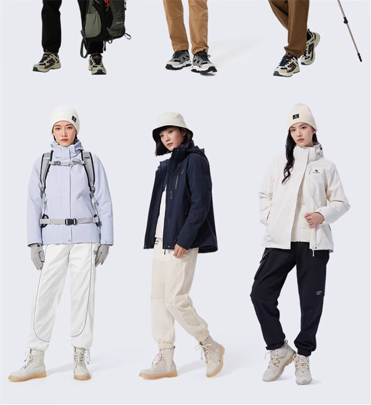 CAMEL [Wang Junkai's Choice], Outdoor Three-In Jacket for Men And Women, New Waterproof Mountaineering Coat 5