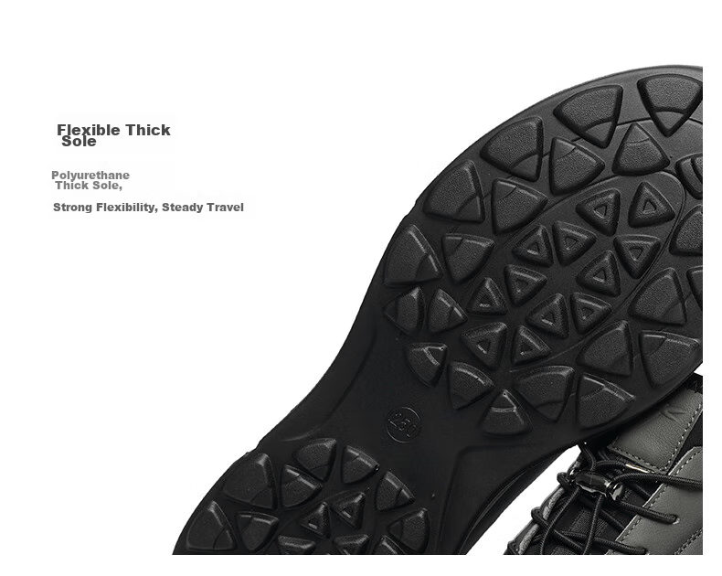 RED DRAGONFLY Men's Sports Leather Shoes, Spring And Autumn Casual Outdoor Shoes for Men, Trendy Single Shoes WTA34108 Black Size 41 9