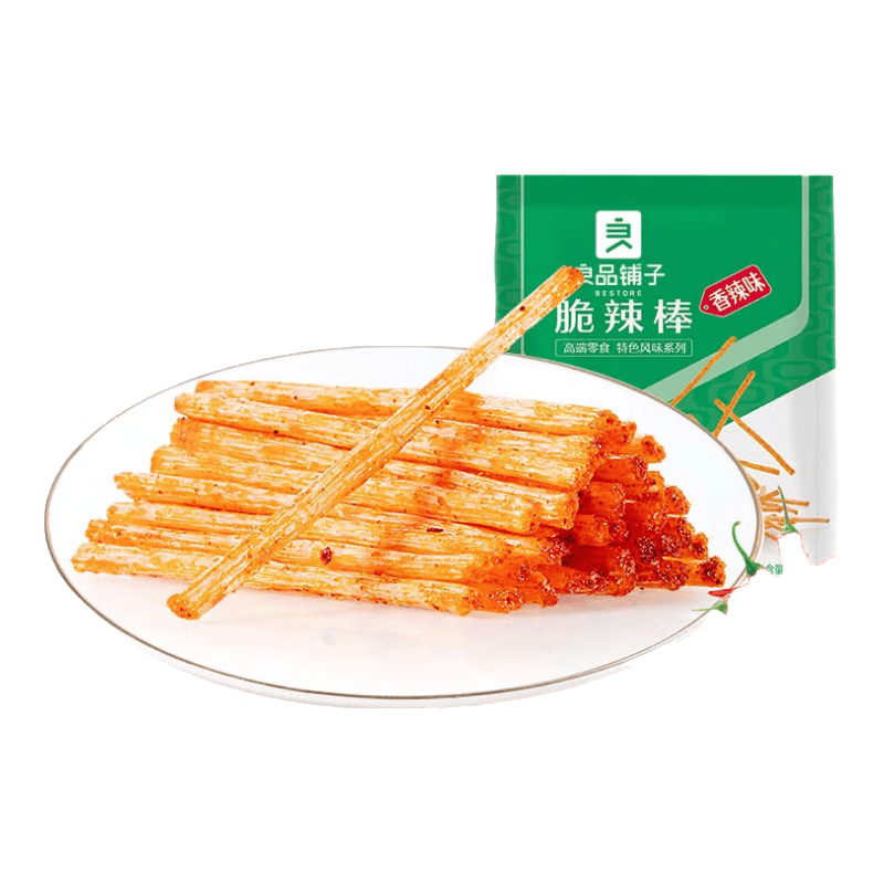 良品铺子 脆辣棒75g 辣棒辣条香辣味吃货儿时零食小吃