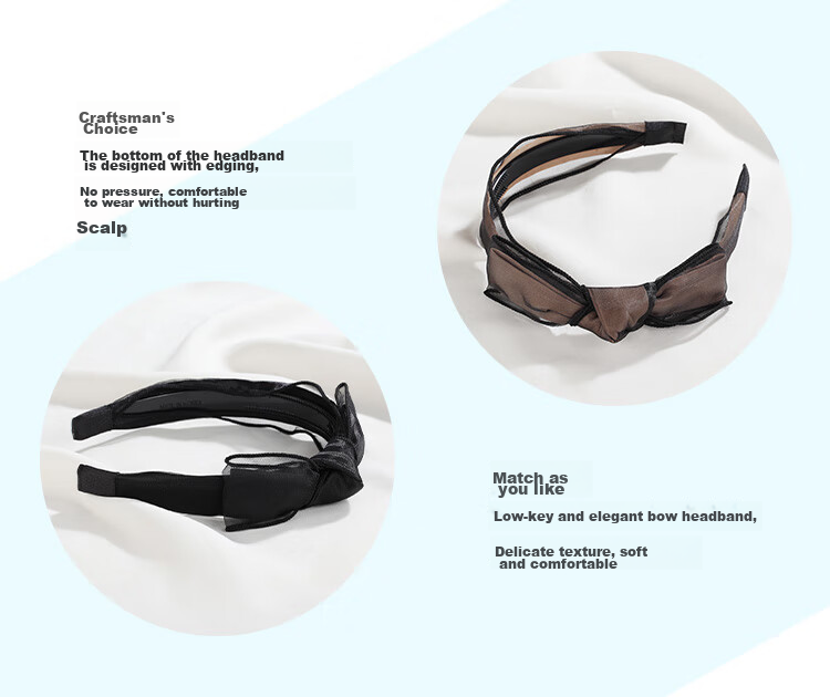 CHIMERA Simple Versatile Heightening Top Bow Headband Hair Accessory, Women's Mid-Autumn Festival Gift 4