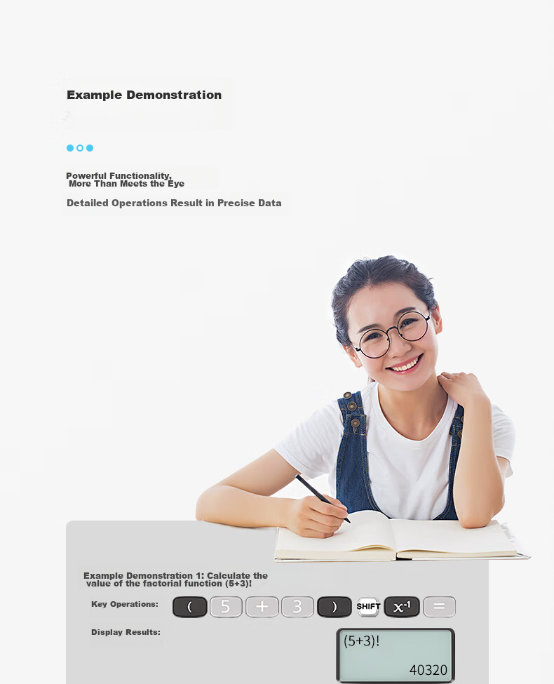 Deli Dual Power Scientific Function Calculator High School/College Tutorial Graduate Exam Olympiad Physics Competition Accounting Exam Black D999CN Pro 7