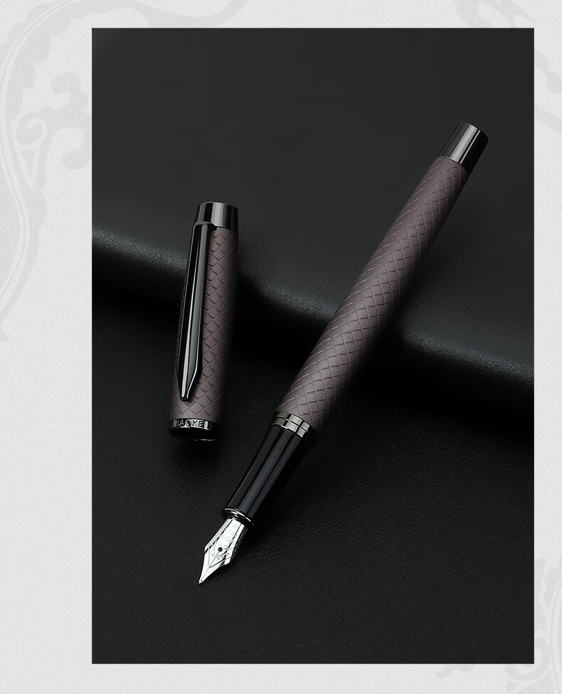 BAOKE T19 Millennium Gift Box Set, Fountain Pen/ballpoint Pen Two-In Signature Pen, Business Office Daily Writing Pen, Forest Black 6