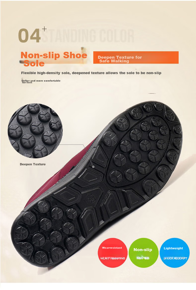 Ankang Winter Fleece-Lined Cotton Shoes, Traditional Beijing Cloth Shoes for Women, Middle-Aged And Elderly Waterproof Mom Shoes AK78896 Red 37 8