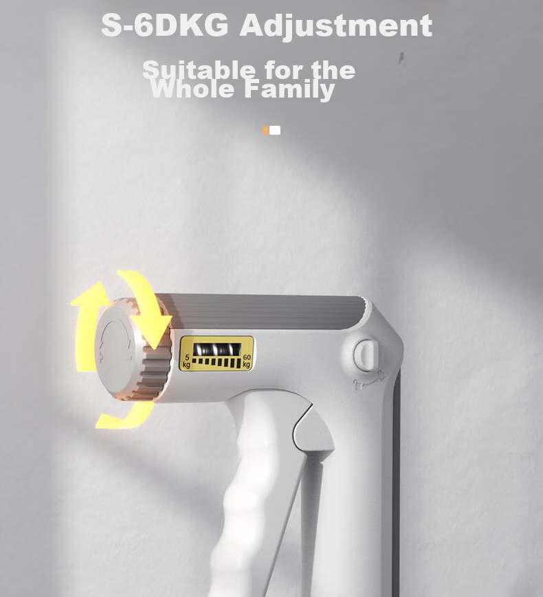 INVUI Hand Grip Strengthener, Multi-Functional Adjustable Counter, 60KG, Men's Hand Strength Training, Rehabilitation Exercise, White 3